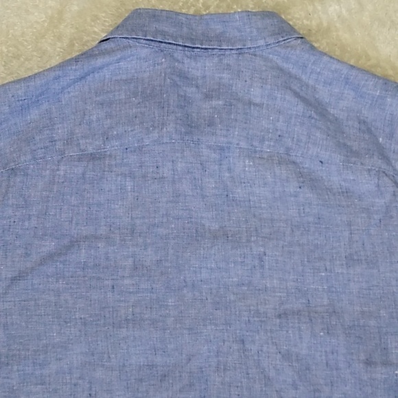 Untuckit Men's Linen Button Shirt Short Sleeve Size XL Tall - Picture 7 of 10